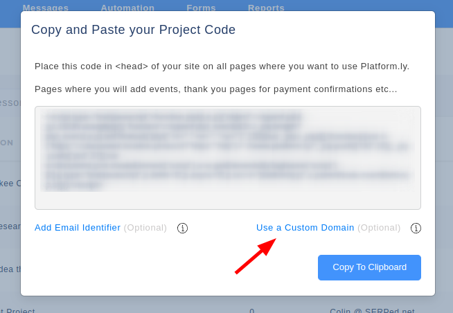 Project Code - Custom Domain
